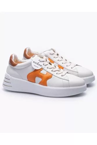 Rebel H564 - Nappa leather sneakers with embossed H
