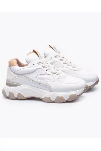 Hyperactive - Leather sneakers with cut-outs