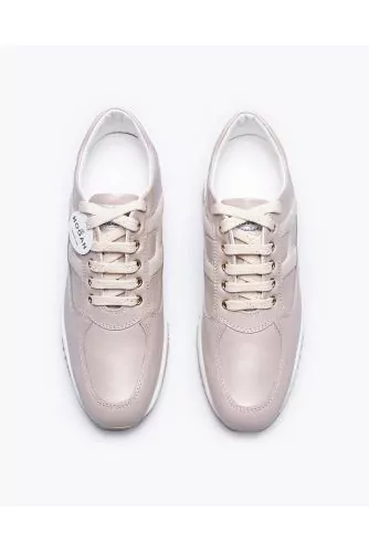 tennis Hogan "Interactive" nude-blanc pour femme