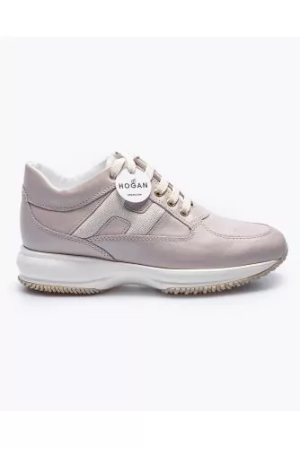 Interactive - Leather sneakers with H logo 40