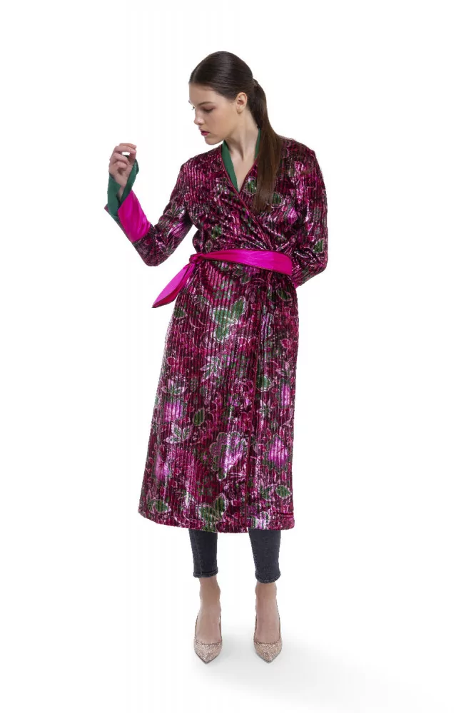 Robe portefeuille For Restless Sleepers Rose et rouge M rose