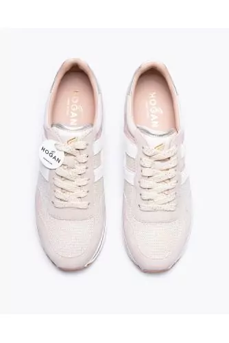 Tennis Hogan "Midi" nude-bois de rose-beige pour femme