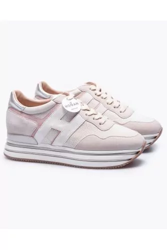 Tennis Hogan "Midi" nude-bois de rose-beige pour femme