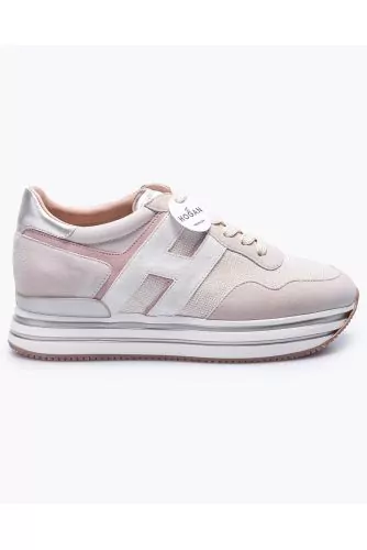 Tennis Hogan "Midi" nude-bois de rose-beige pour femme