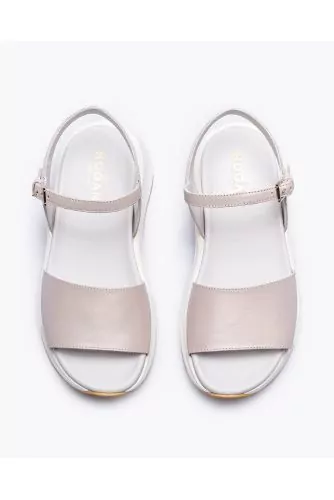 Speedy - Leather sandals with band and strap