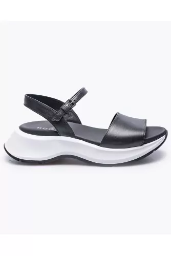 Speedy - Leather sandals with band and strap