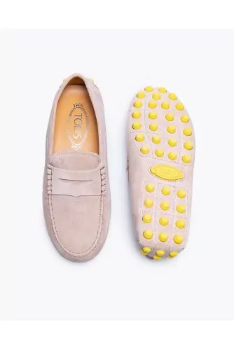 Mocassins Tod's "Gommino" rose-jaune pour femme