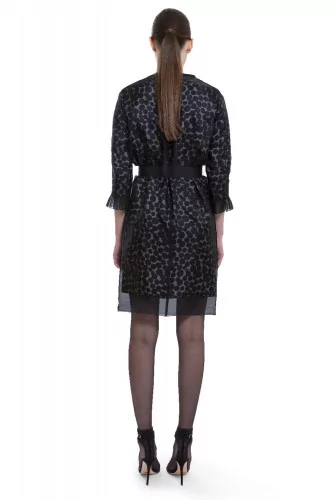 Robe Marc Jacobs motif pois noir et crème