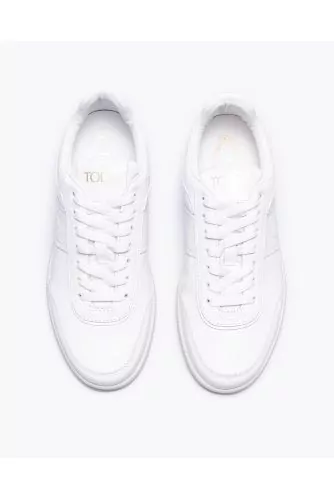 Tennis Tod's "Tab" blanches fines pour femme
