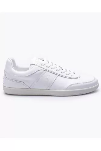 Tab - Leather sneakers with tone on tone cutouts
