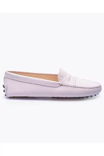 Mocassin Tod's "Gommini" rose pâle avec patte pour femme