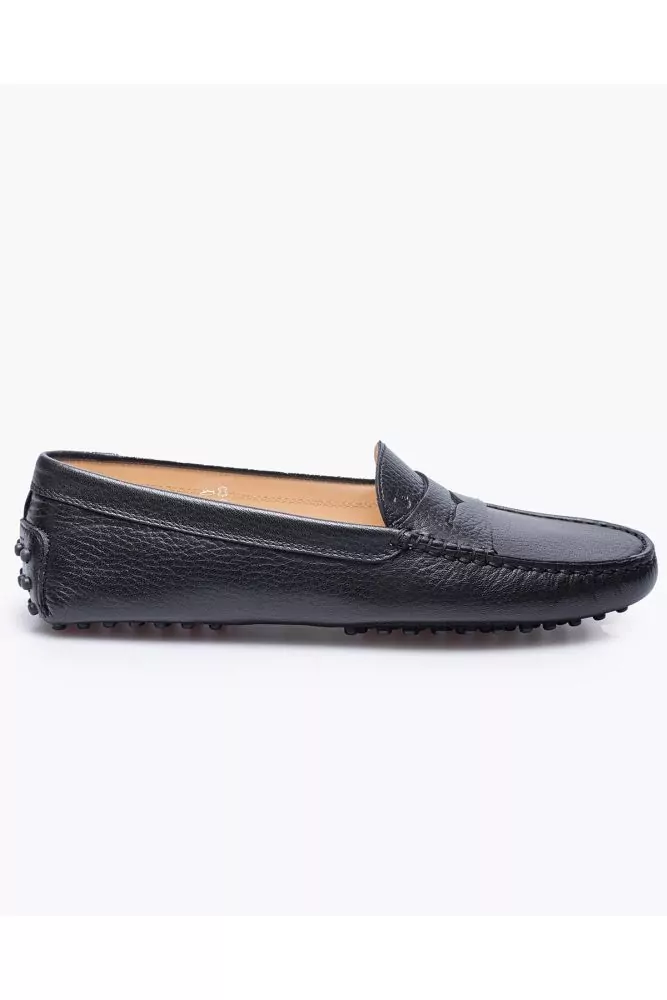 Gommini - Calf leather loafers with tab and stitched top