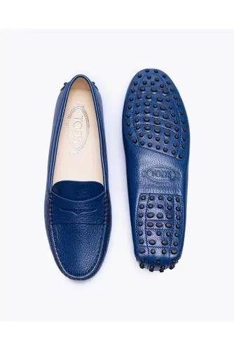 Gommini - Calf leather loafers with tab and stitched top