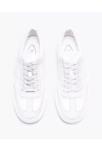 Cassetta Casual - Split leather and nappa leather sneakers with cut-outs