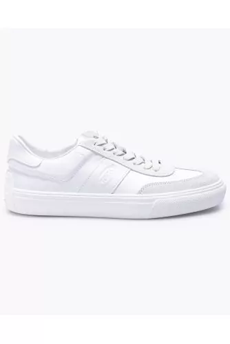 Cassetta Casual - Split leather and nappa leather sneakers with cut-outs