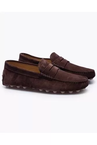 Macro-Gommino - Moccasins with tab and stitched top