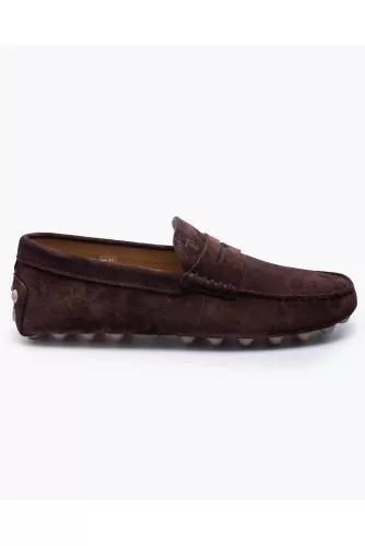 Macro-Gommino - Moccasins with tab and stitched top