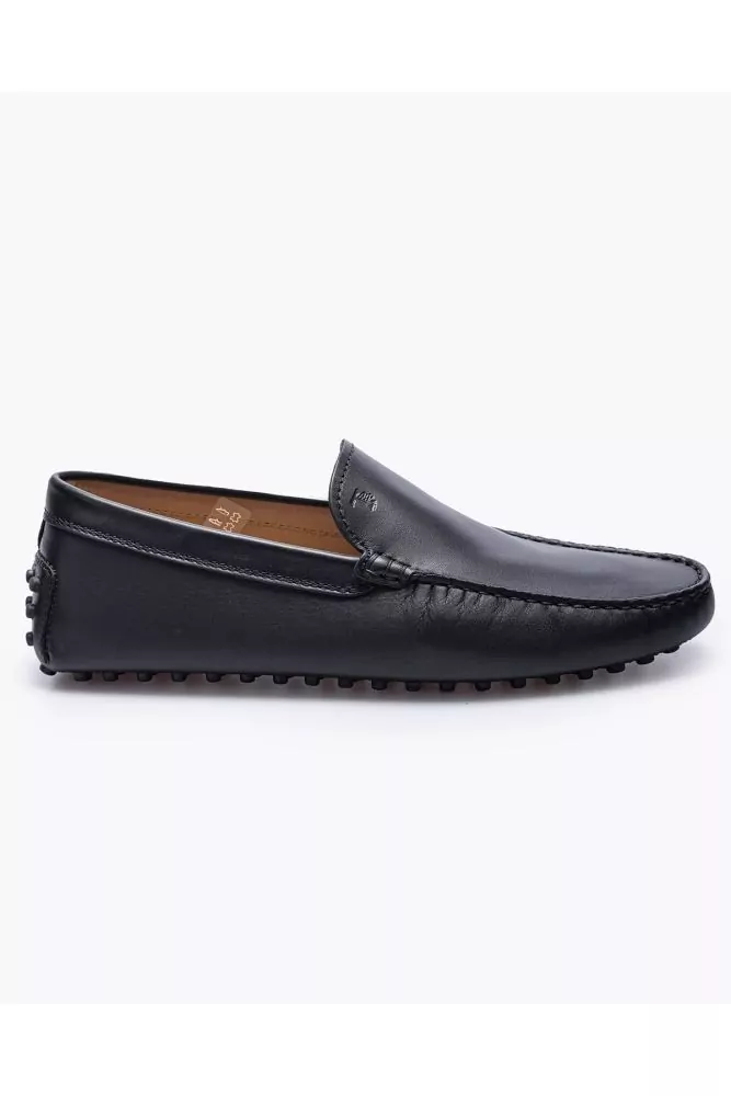 Gommino Pantofla - Smooth leather moccasins with stitched upper