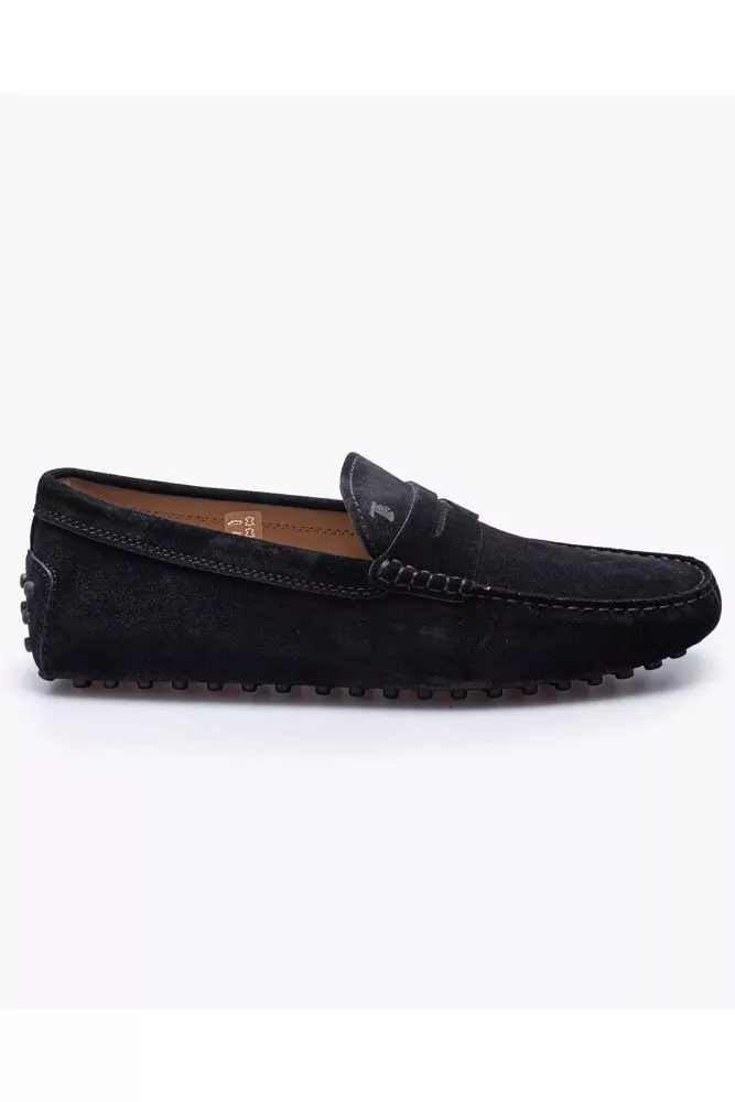 Gommino - Split leather moccasins with tab and stitched top