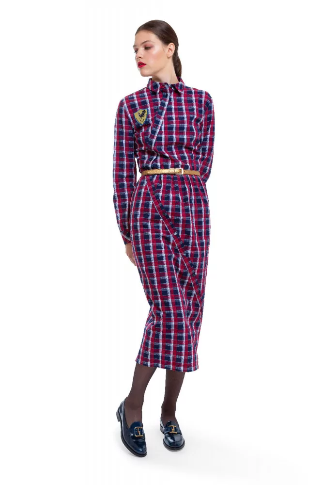 Robe-chemise en coton coupe droite ML 36 multicolor