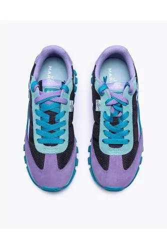 Baskets Marc Jacobs "The Jogger" Turquoise-Lilas-Noir