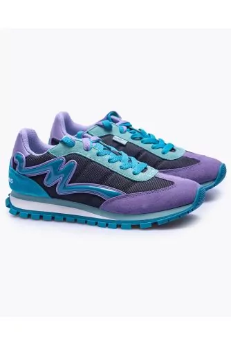 Baskets Marc Jacobs "The Jogger" Turquoise-Lilas-Noir