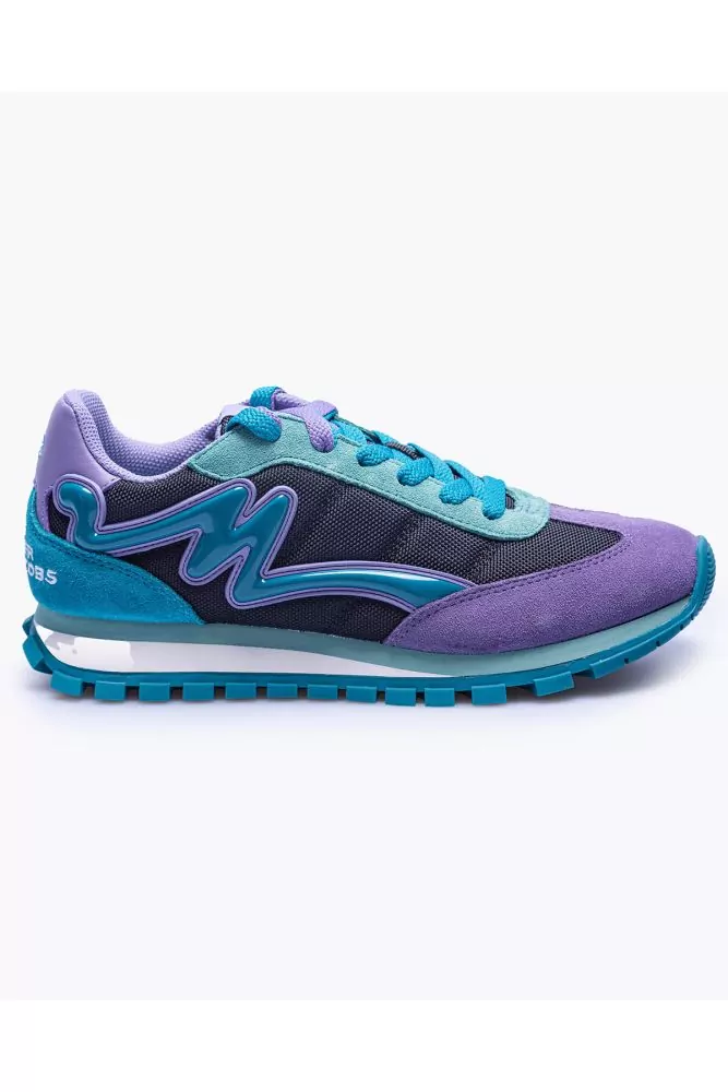 Baskets Marc Jacobs "The Jogger" Turquoise-Lilas-Noir