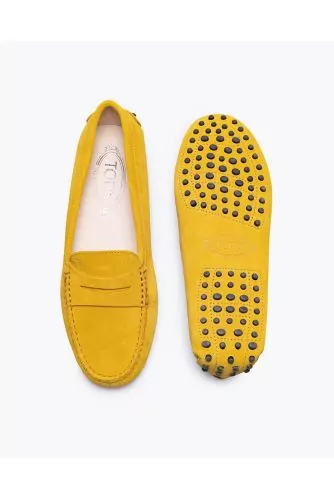 Mocassin Tod's "Gomini" jaune avec patte pour femme