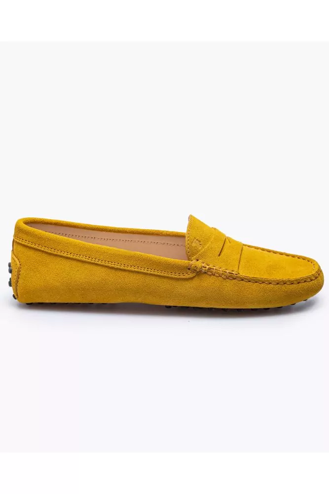 Mocassin Tod's "Gomini" jaune avec patte pour femme