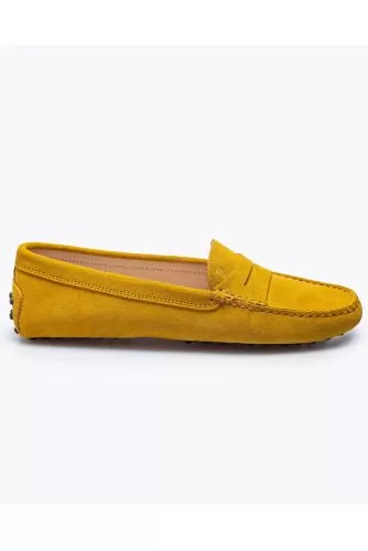 Gommino - Split leather moccasins with decorative tab