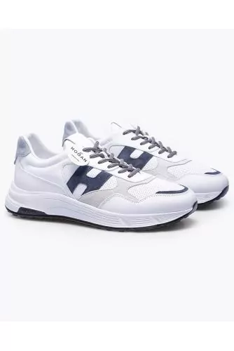 Baskets Hogan "Hyperlight" blanc-gris-bleu marine pour homme