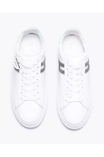 Cassetta - Leather sneakers with emphasized H and buttress