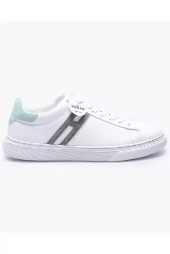 Tennis Hogan "Cassetta" blanc-vert pour homme