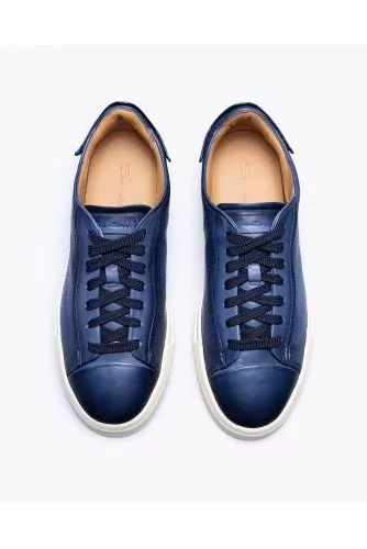 Nappa leather sneakers with very soft rubber soles