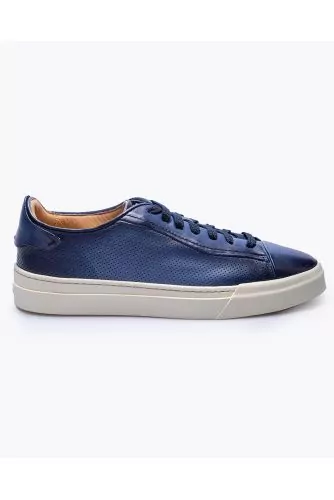 Nappa leather sneakers with very soft rubber soles