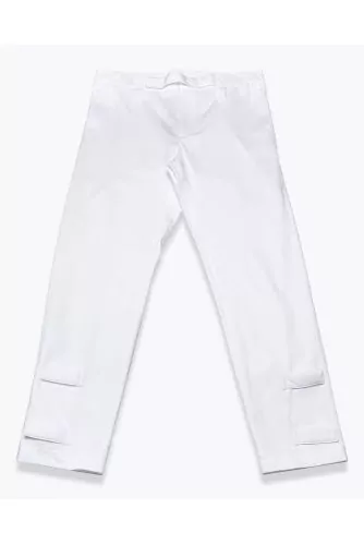 Cotton pants with tab and velcro