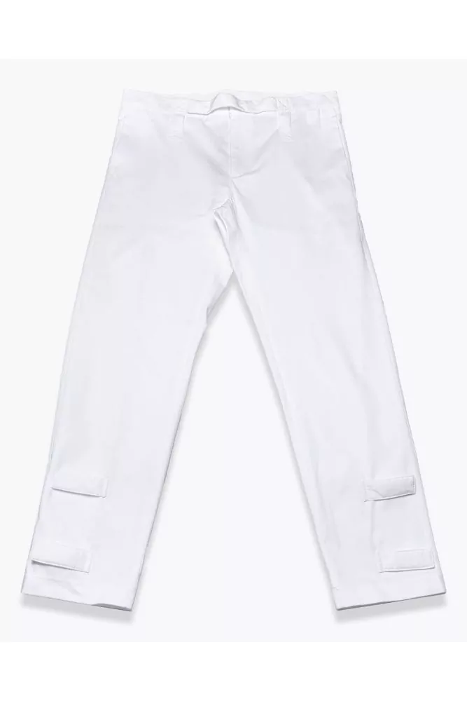 Cotton pants with tab and velcro