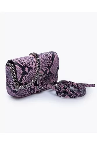 The J-Marc Mini - Sac en cuir imprimé python