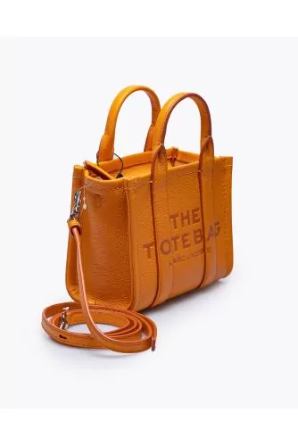 The Tote Bag Micro - Grained leather bag with shoulder strap