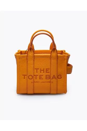 The Tote Bag Micro - Grained leather bag with shoulder strap