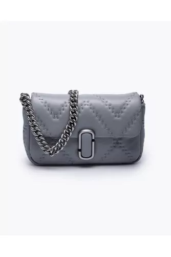 Marc Jacobs Gray 'mini J Marc' Shoulder Bag - 050 Wolf Grey