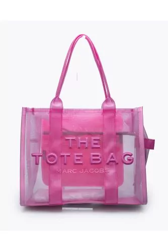 The Tote Large Mesh - Textile and transperent tulle bag