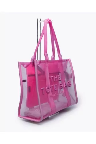 The Tote Large Mesh - Textile and transperent tulle bag