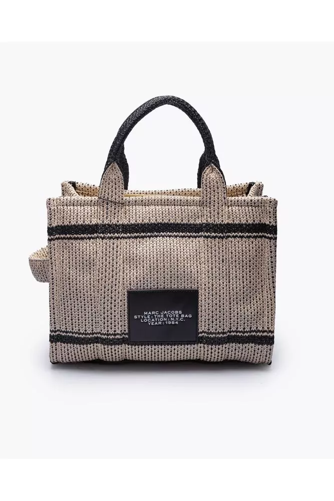 Marc Jacobs - Straw Jacquard Tote Small - Natural and black