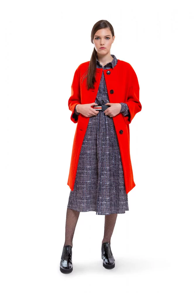 Robe longue avec imprimé rayures ML 40 multicolor