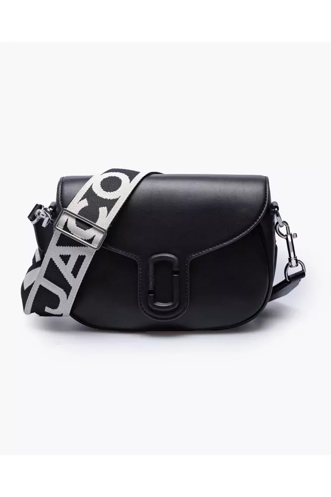 The J Marc Small Leather Saddle Bag in Black - Marc Jacobs