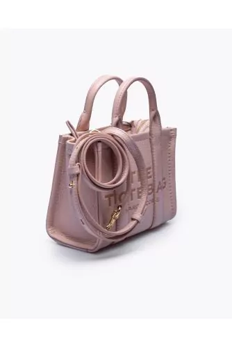 Sac Marc Jacobs "Tote" micro cuir rose pastel
