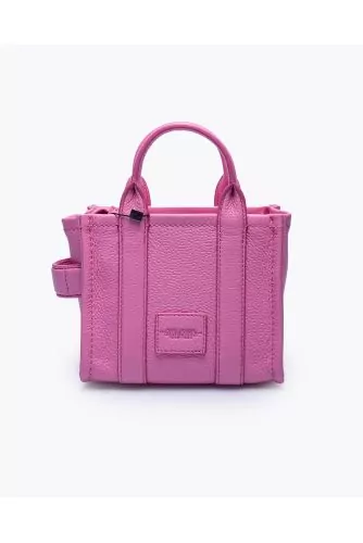 The Tote Bag Micro - Sac en cuir grainé avec bandoulière