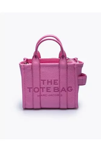 The Tote Bag Micro - Sac en cuir grainé avec bandoulière