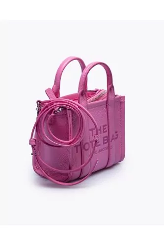 The Tote Bag Micro - Sac en cuir grainé avec bandoulière